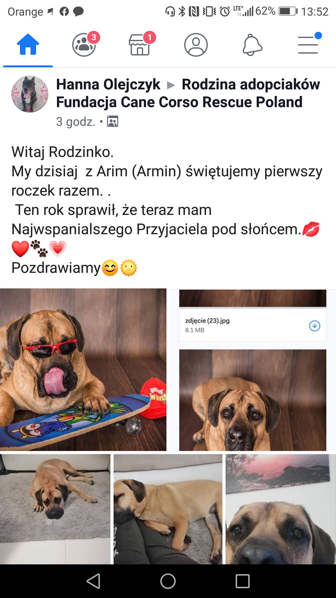 Arminek ze swoją Mamą Haneczką pozdrawia ?